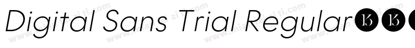 Digital Sans Trial Regular字体转换